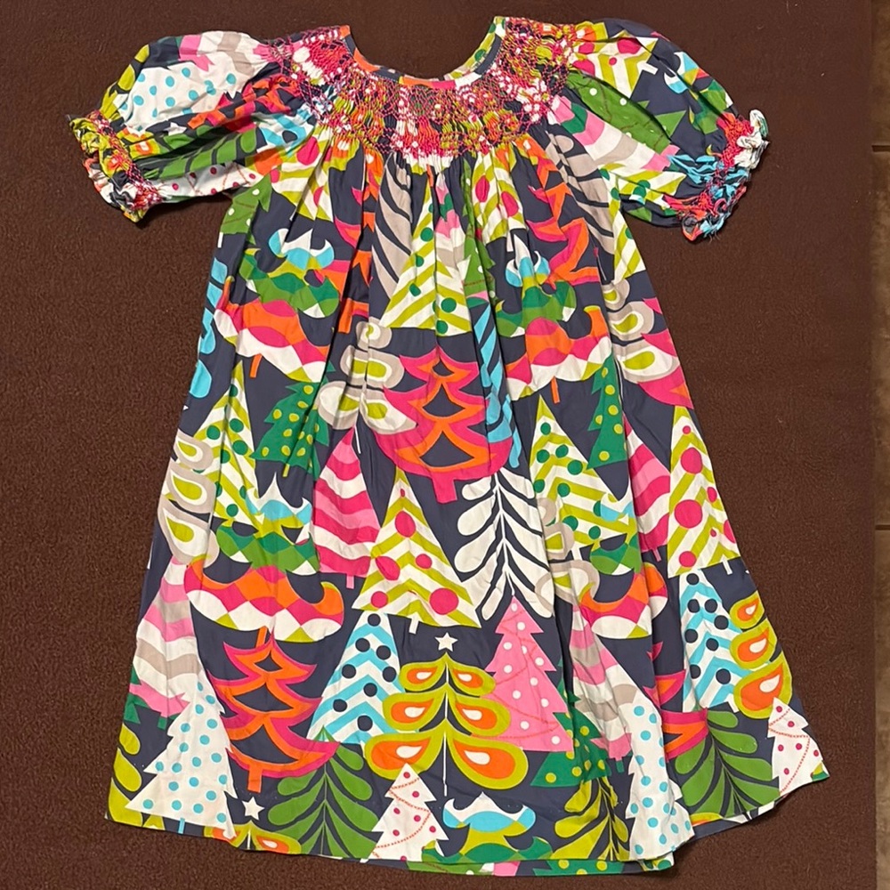 Vibrant Tree Pattern Dress